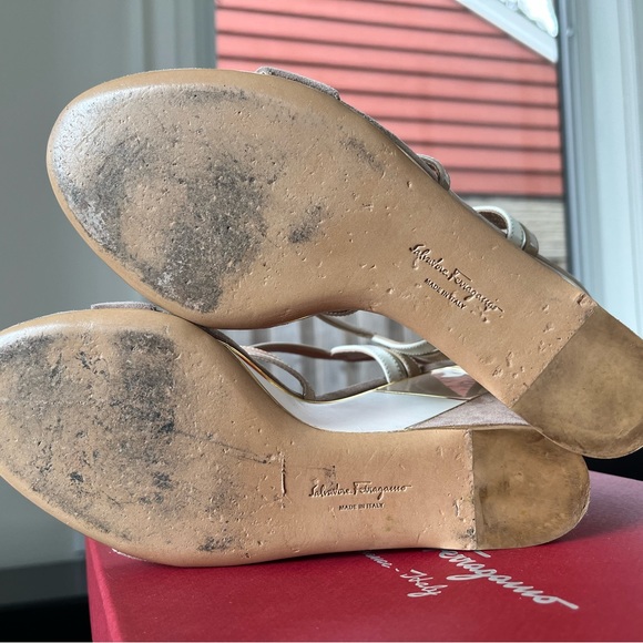 FERRAGAMO wedges worn for 45 min. - Picture 6 of 9